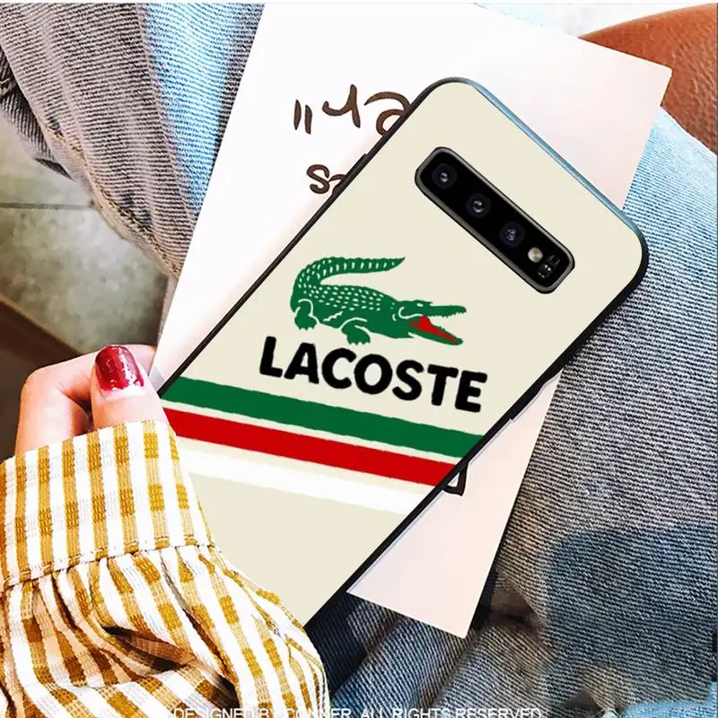

Fashion Trend Brand LACOETE Soft Phone Cases For Samsung S9 10 20 Plus Note 9 10 10plus 20 Ultra A20 21s J7 Plus 8