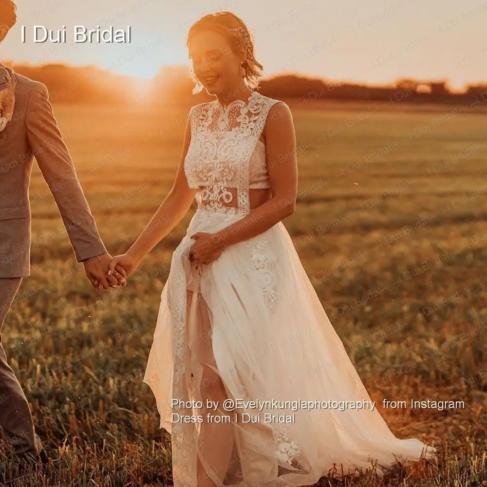 Lace Illusion Wedding Dresses Sexy New Style Real Photo Factory Custom Made Bridal Gown | Свадьбы и торжества