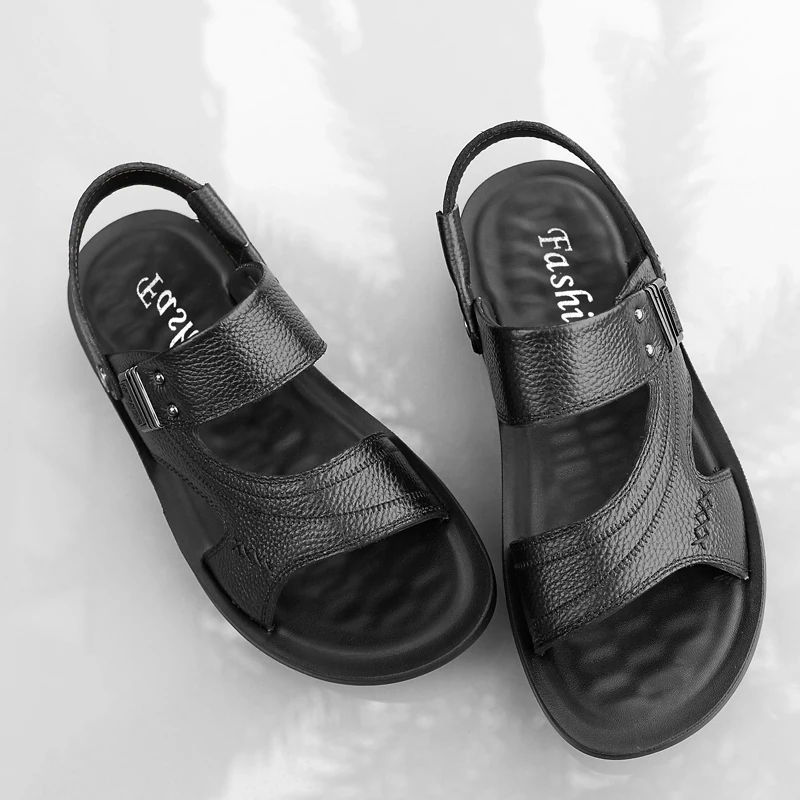 

Sandale Homme Sandalias Transpirables Sandals For Men Summer Leather Sandal Shoes Sandles Slide Sandale Ete Homme Para Hombre