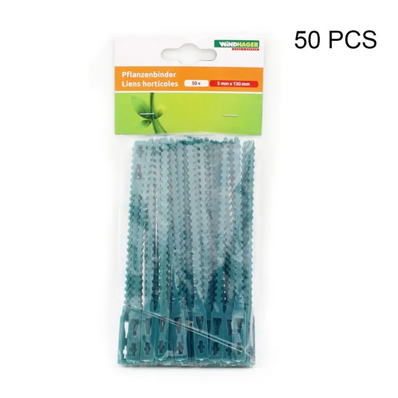 

50 Pcs Slender Fish Bone Shape Plant Ties Twisting Garden Strap Bendable W0YD