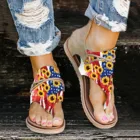 Женские летние сандалии на молнии, пляжные сандалии с открытым носком, дышащие сандалии-гладиаторы, 2021