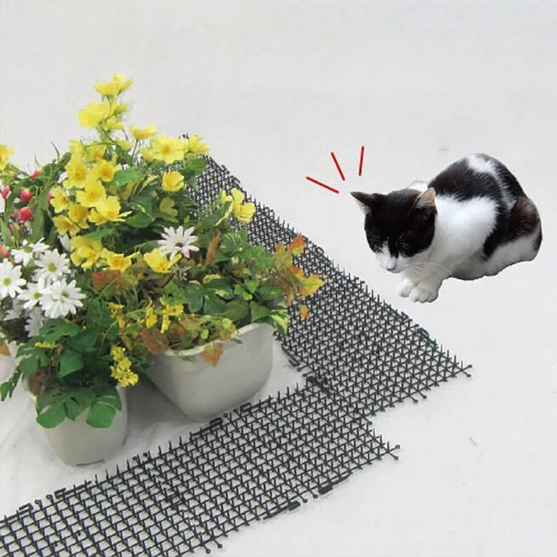 

Garden Prickle Strip Dig Stop Cat Repellent Deterrent Mat Spike Anti-Cat Dog