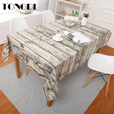 Скатерть TONGDI в стиле ретро классическое холщовое водонепроницаемое