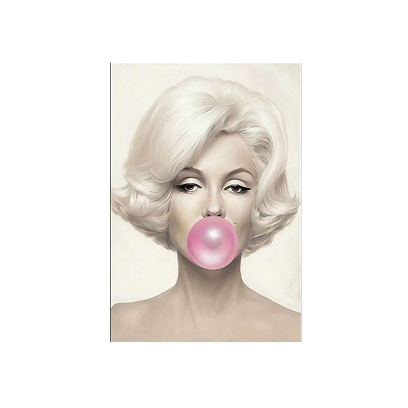 Marilyn Самоотверженный граффити искусство Одри Хепберн холст картина настенные картины для гостиной холст печать современный декоративный холст искусство - Цвет: Marilyn