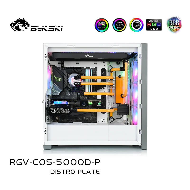 Bykski для CORSAIR 5000D комплект чехлов компьютера набор пластин ЦП/ГП блок водяного