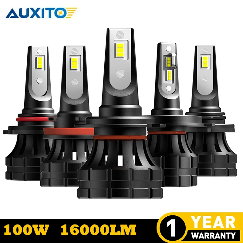 

AUXITO 2x 16000LM H4 H7 H8 H9 H11 H13 HB3 HB4 9012 9005 9006 9007 Headlight LED CANBUS Car Auto Headlamp 6000K White Led Bulb