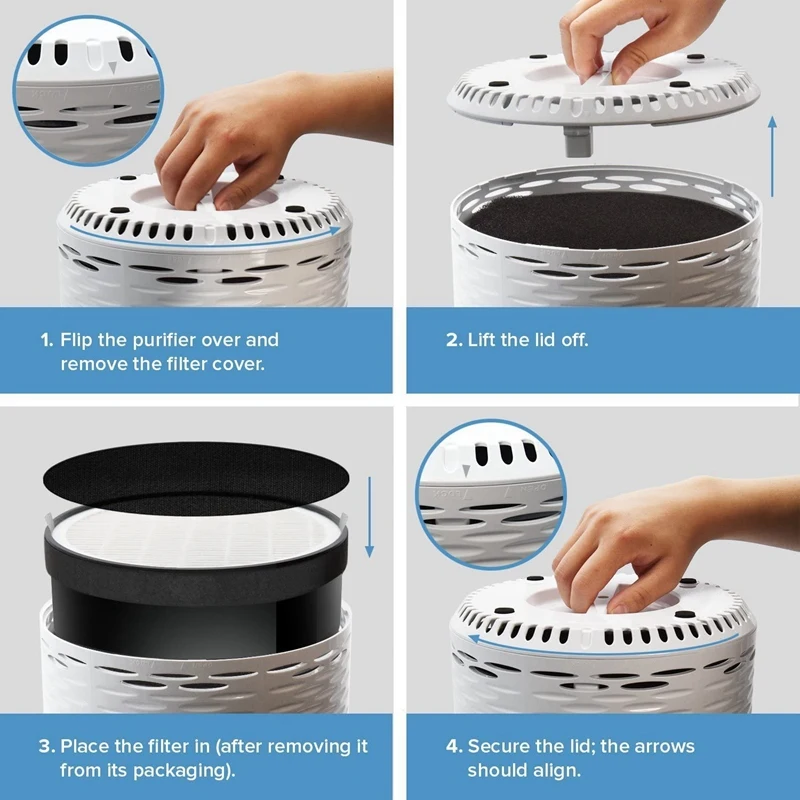 2 шт./упаковка сменные фильтры для очистителя воздуха от HEPA и активированного