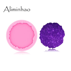 DY0490 Блестящий глянцевый 4,6 см1.8in формы силиконовые эпоксидная смола, форма чехла для бейджа телефонная розетка, а также