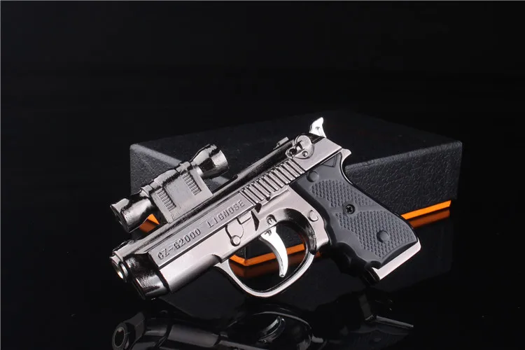 Металлическая ветрозащитная сигарета Зажигалка Креативный фонарик цикл надувная Зажигалка кухня воспламенитель ключ подвеска праздничный подарок