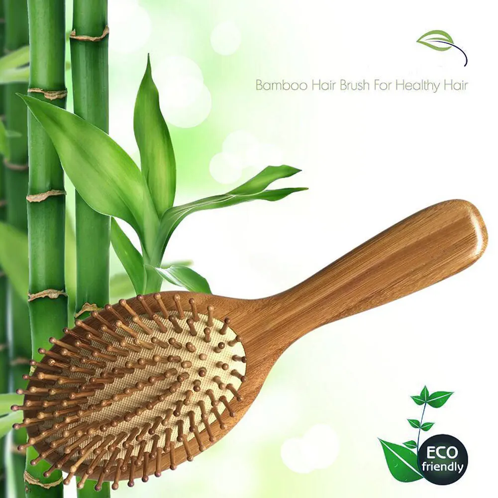 

Bamboo Hair Brush Airbag Massage Scalp Comb Nature Wood Brushes Anti Static Hair Styling Tools Hair Care Hair Brush And Beauty
