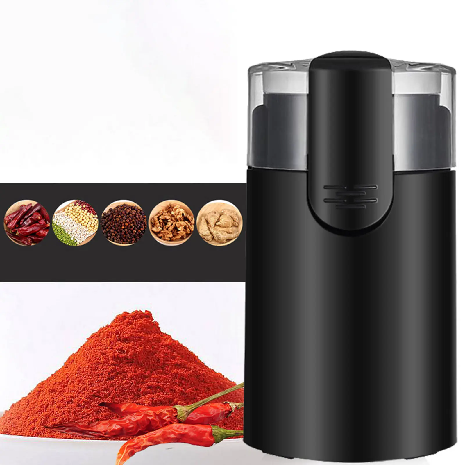

Portable Coffee Bean Grinder Removable Design Small 150W Nut Grain Grinder Grain Mills Spice Grinder for Spices Grains Dry Herb