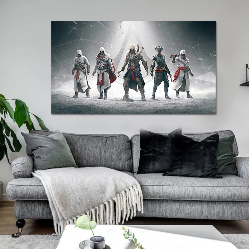 Мультфильм холст плакат печать живопись мультфильм Современная Настенная