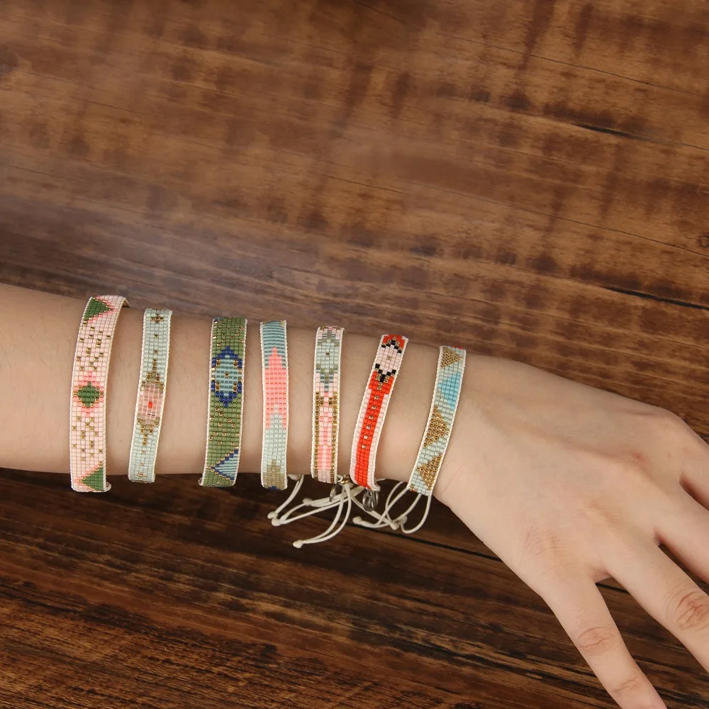 KELITCH Charm Bracelets Girls MIyuki Beaded Exquisite Friendship Bracelet New Crystal Bracelets