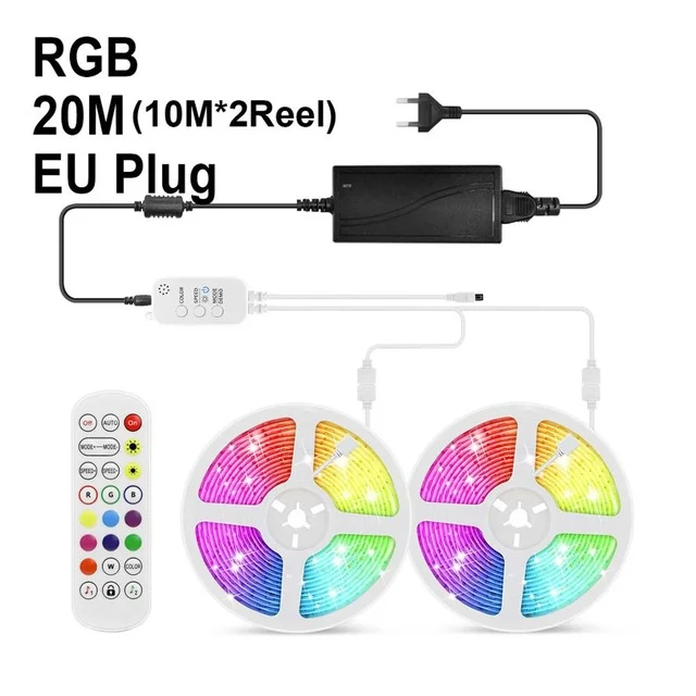 12V Светодиодный светильник 5050 Bluetooth RGB светодиодный полосы 10/15/20 м гибкая