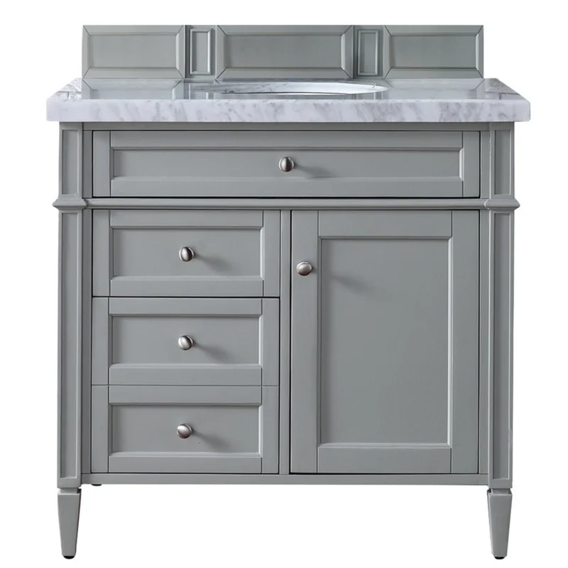 Кастомизированные белые раковины из твердой древесины 36 дюймов шкафы для ванной