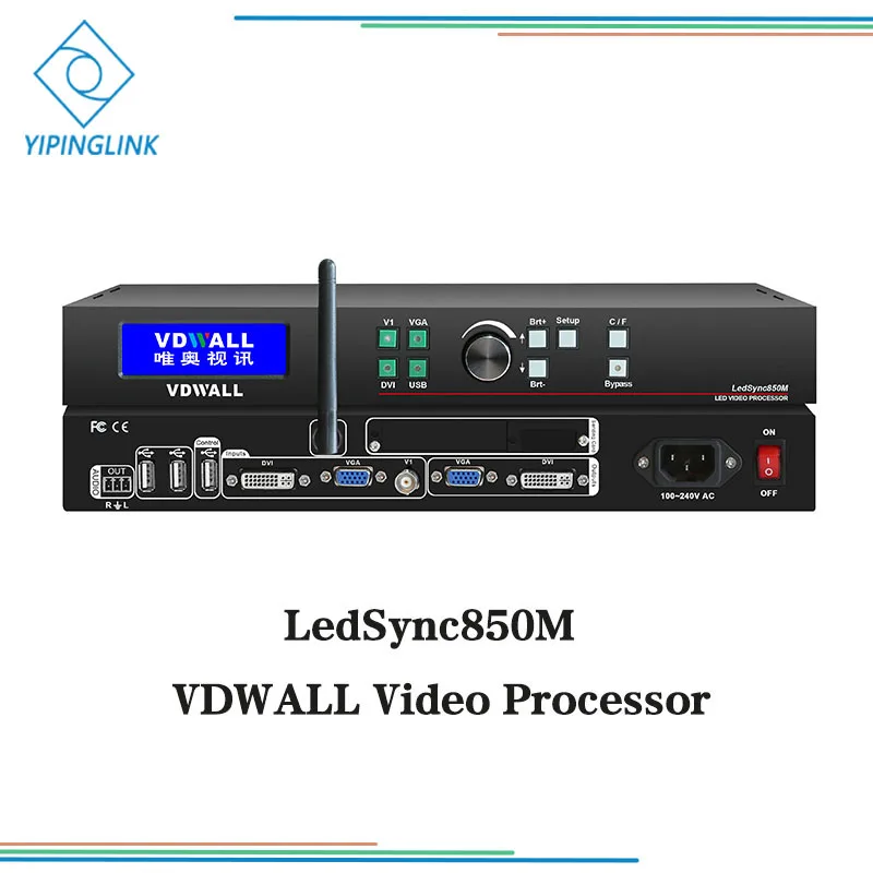 VDWALL новейший wifi usb play функция 1920*1080 Мини светодиодный экран видеопроцессор LedSync850M