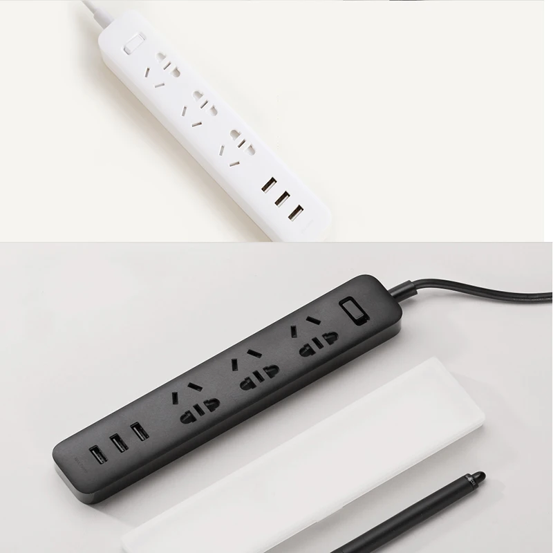 Удлинитель Xiaomi с 3 USB-разъемами 10 А 250 В 2500 Вт
