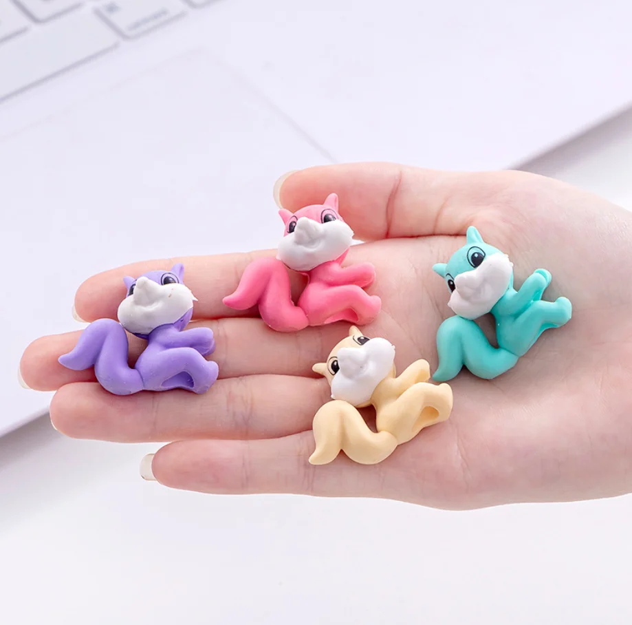 2 шт. белка резиновый ластик для карандаша канцелярские товары школы Товары офиса