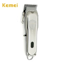 kemei professional hair trimmer powerful all metal hair clipper electric hair trimmer lcddisplay haircuttingmachinebarberkm 1993