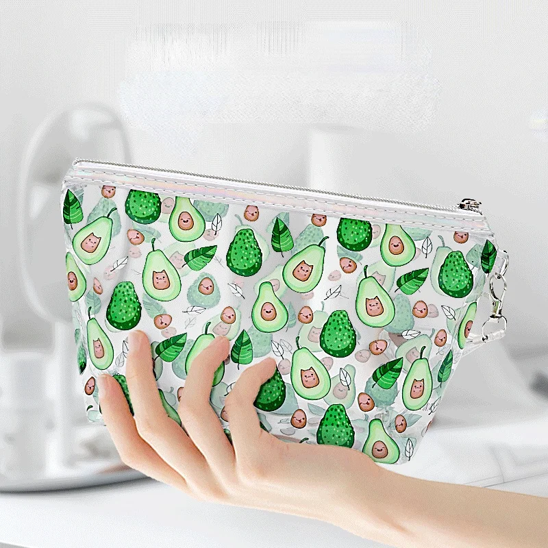 

Transparent Cosmetic Bag PVC Women Zipper Clear Makeup Storage Bags Travel Toiletries Organizer Waterproof Toiletry Wash Bag