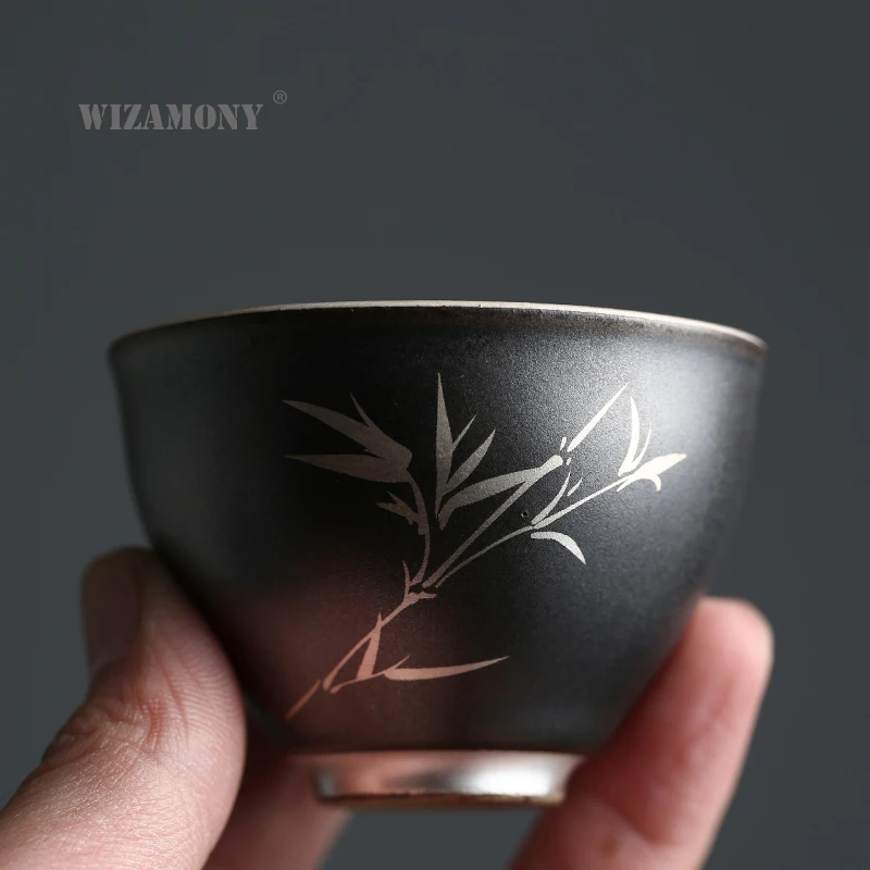 WIZAMONY серебристая окрашенная посуда для напитков Jingdezhen чайный набор чайная чаша