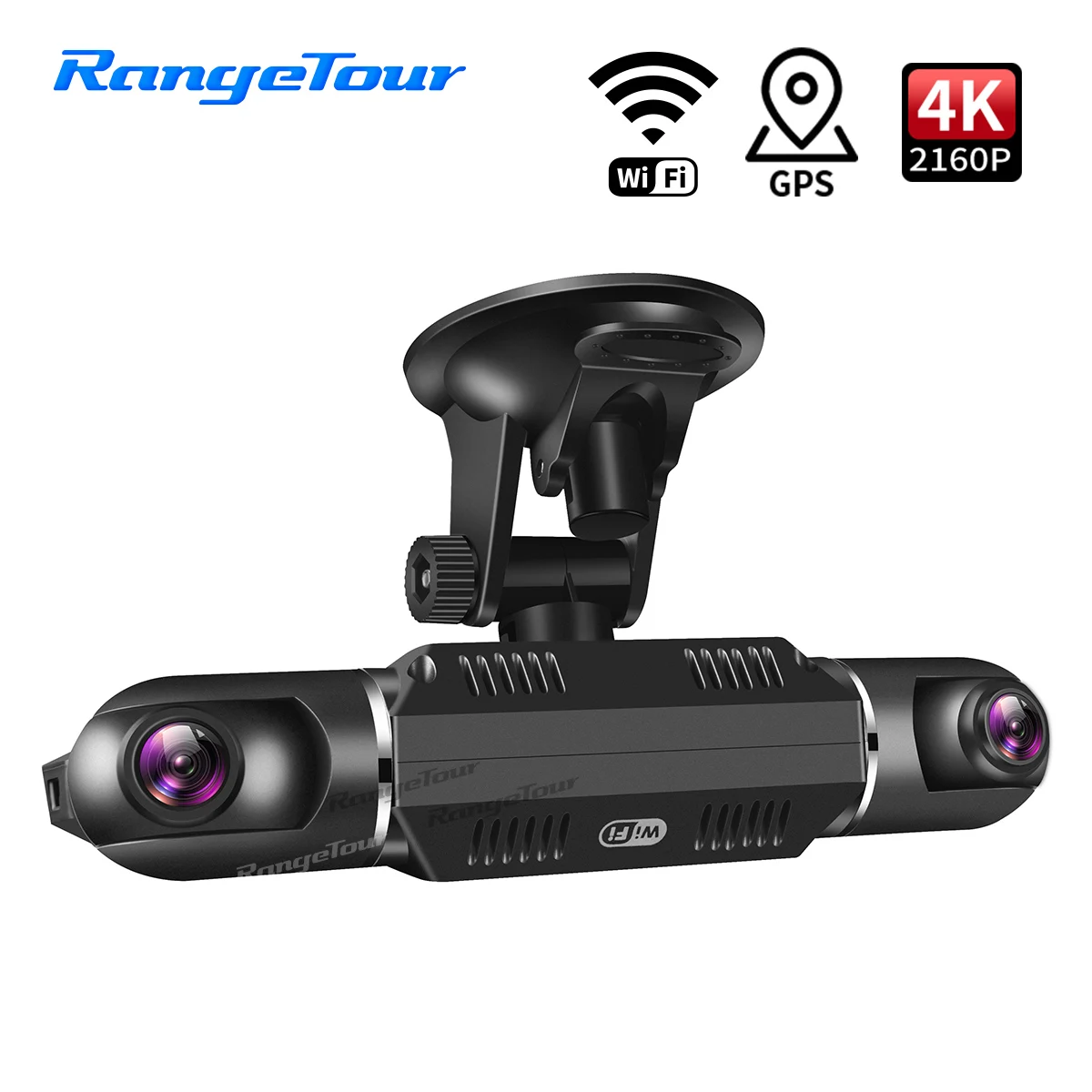 $104.99 Range Tour 4K 2160P Car DVR Dash Camera WiFi GPS ADAS For Taxi Bus Travel Camera Front and Cabin Dual Camera 1080P+1080P