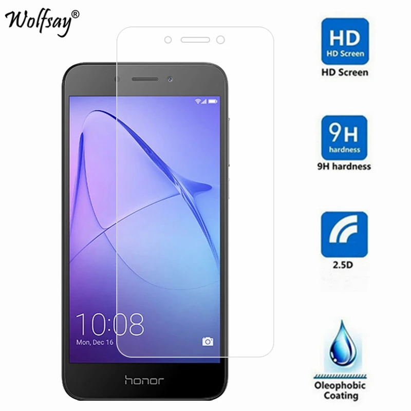 2 шт. Защитное стекло для Huawei Honor 6A закаленное защитная пленка телефона 6A|glass for