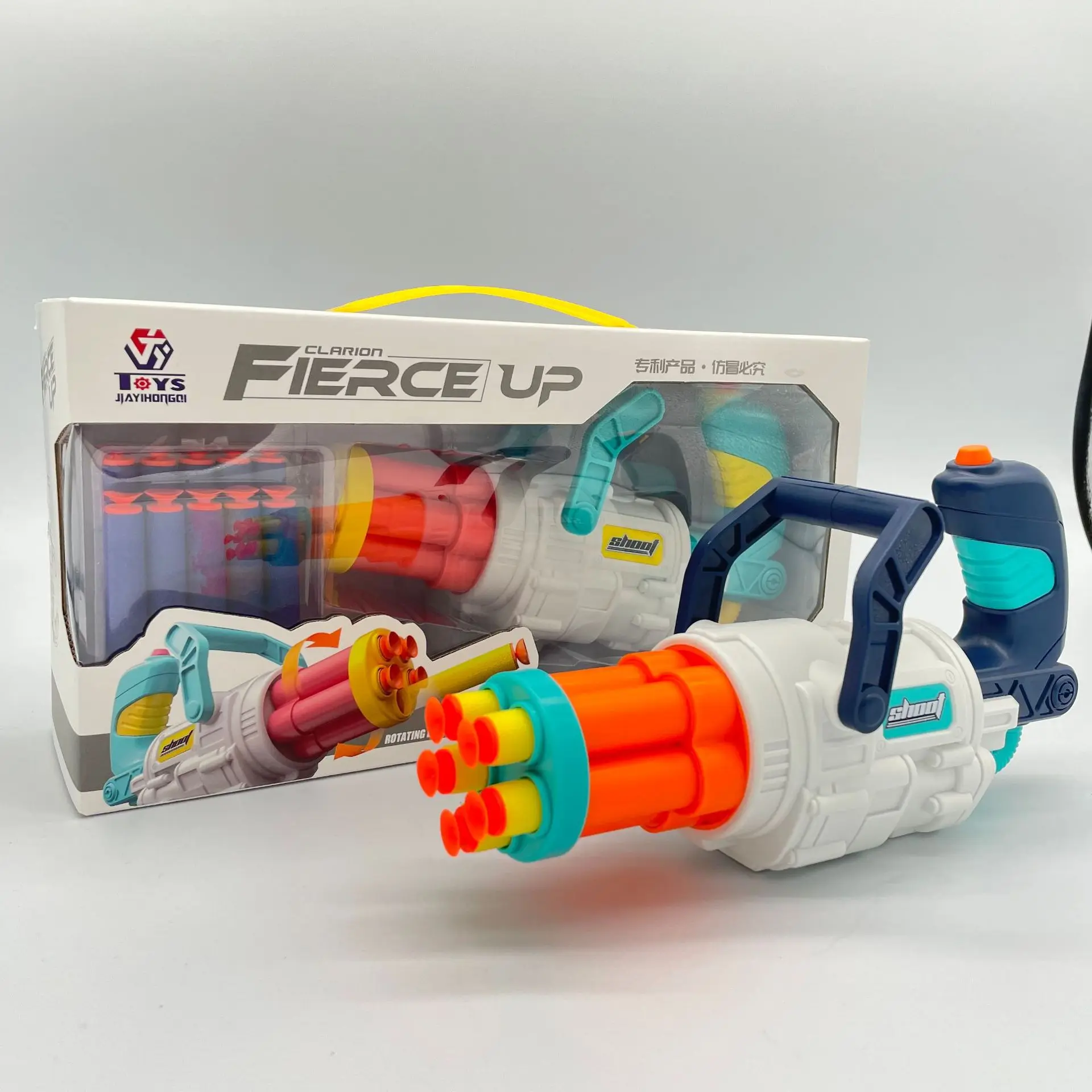 Новинка Детский мягкий гелевый игрушечный пистолет-бомба Gatling губка на присоске