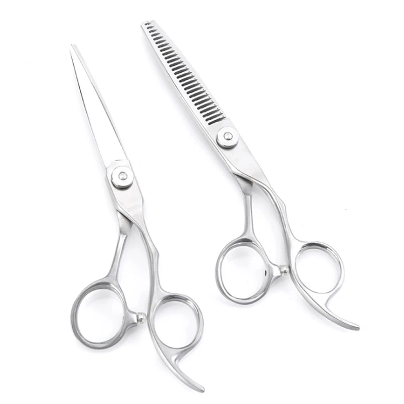 

Hairdressing Scissors Set Flat Cut Teeth Scissors Comfortable 6 Inch Personalized Home Hair Salon Professional Styling