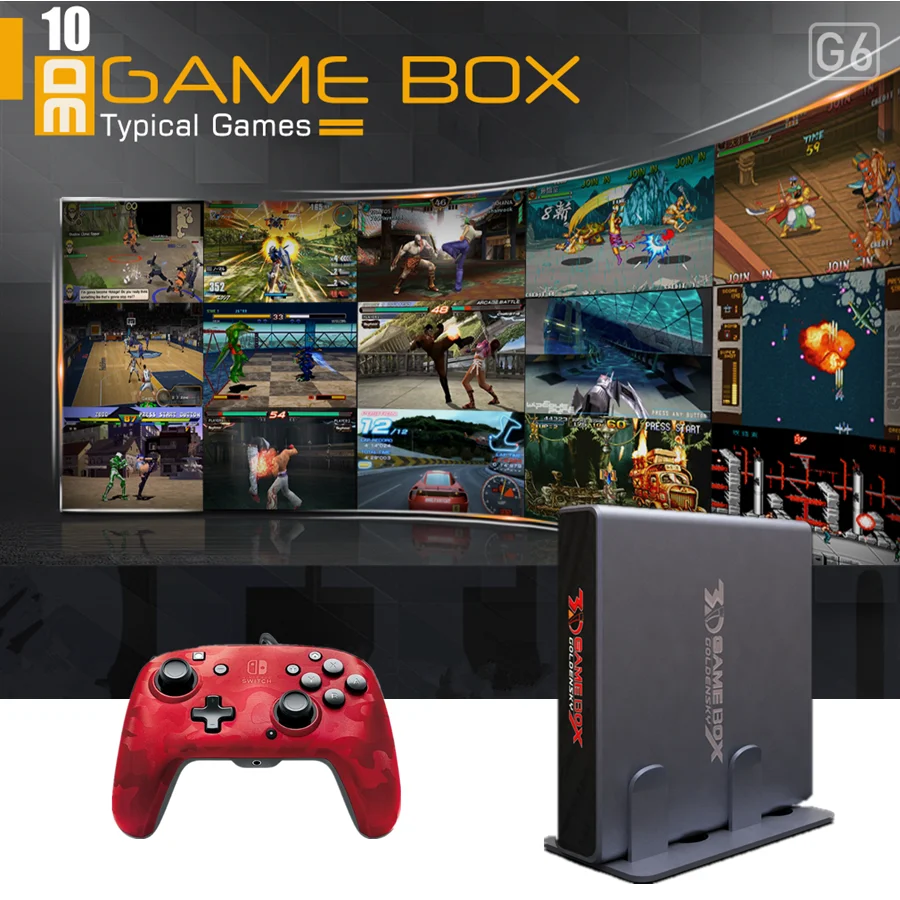 Новейшая 3D игровая ТВ приставка Android 9 0 Goldensky G6 с 2323/классическими играми