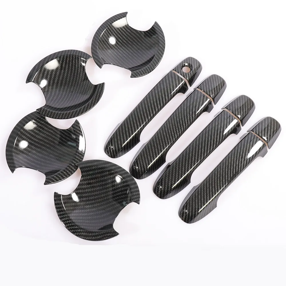 Крышка для наружной дверной ручки из углеродного волокна Toyota 7 поколения Camry 2012 2013