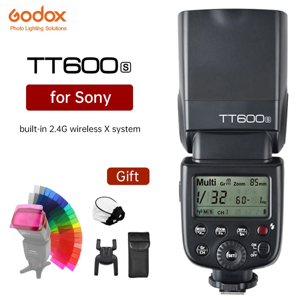 Вспысветильник GODOX TT600S GN60 Master Slave Speedlite 2 4G Беспроводная система X для камеры Sony DSLR