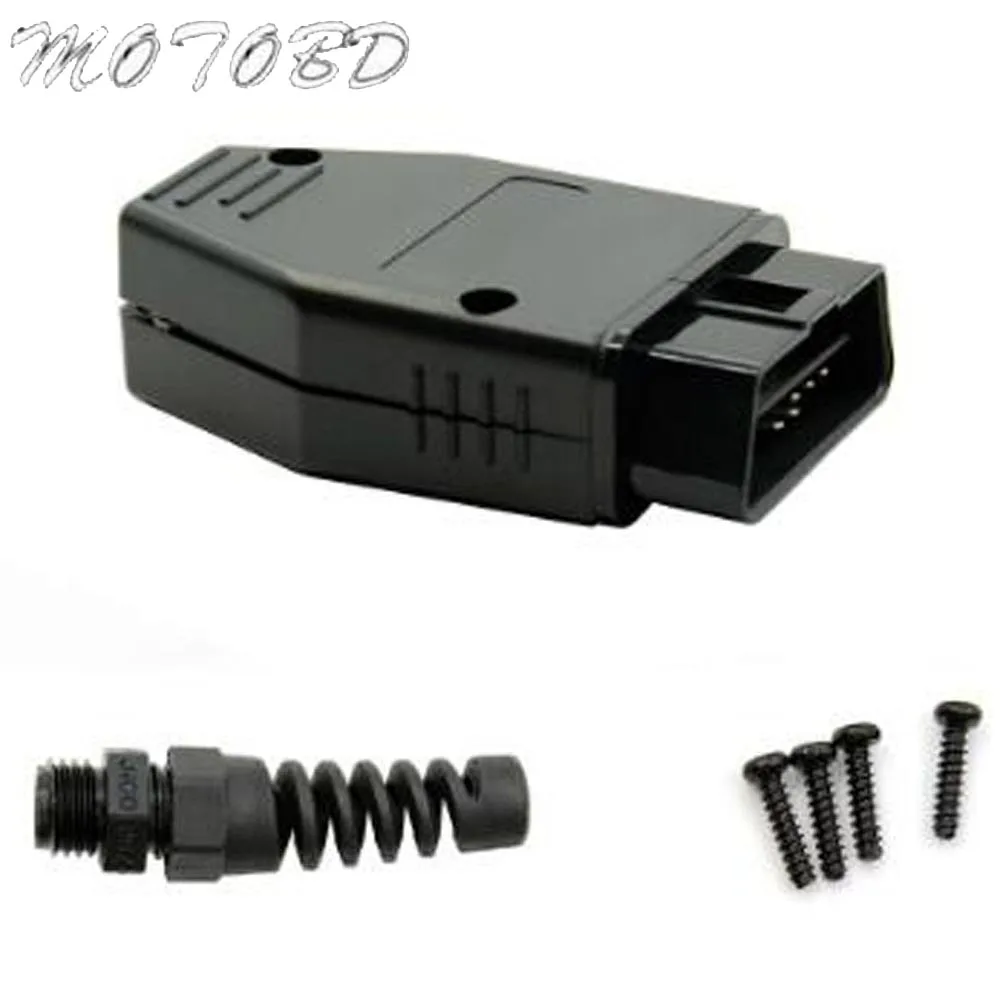 16 контактный Штекерный разъем OBD2 для ELM327 Удлинительный адаптер OBD кабель OBDII EOBD ODB2