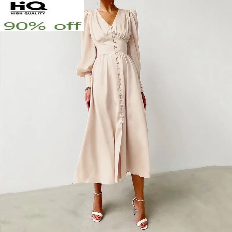 

High Quality Woman Dress Black Evening Dresses for Women Elegant Long Dress Spring Autumn New 2022 Vestido De Mulher Pph3622