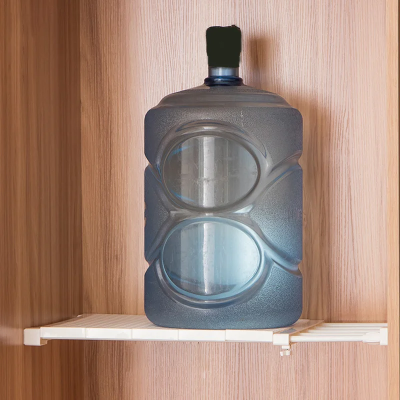 Retractable Closet Organizer Shelf Adjustable Kitchen Cabinet Storage Holder Cupboard Rack Wardrobe Organizer Bathroom Shelf expandable kitchen counter cabinet countertop shelf organizer rack storage bowl adjustable pantry