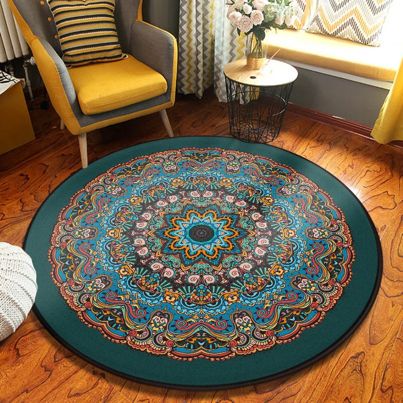 Living Room Rugs Furry Mat Mandala Carpet Entrance Door Mat Carpet for Nursery Persian Carpet Rugs for Bedroom Hallway Carpet