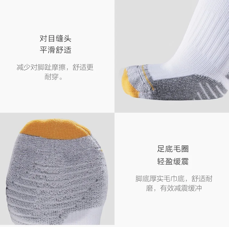Новинка Xiaomi COOLMAX быстросохнущие легкие амортизирующие спортивные носки серии дышащие мужские и женские носки-лодочки короткие носки 3 шт