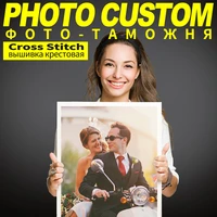 meian photo custom cross stitch embroidery kits 11ct cotton thread painting diy needlework dmc set counted printed on canvas