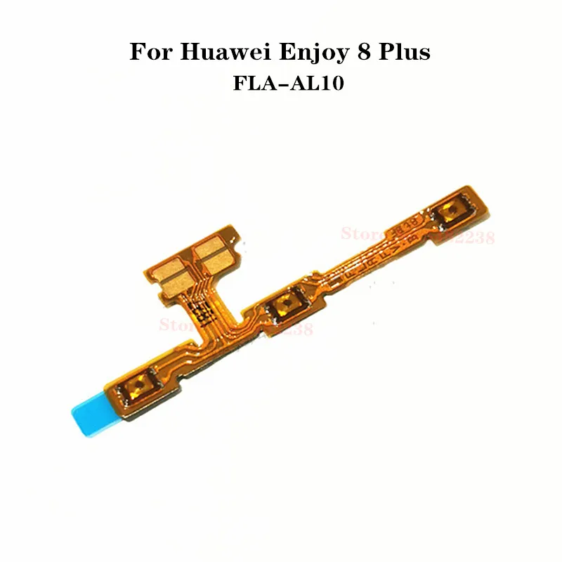 

100% оригинальная кнопка включения/выключения звука боковые кнопки гибкий кабель для Huawei Enjoy 8 плюс 8 P FLA-AL10 выключатель питания боковыми клави...