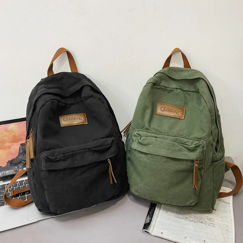 

Холщовый Рюкзак Унисекс в японском стиле Харадзюку, дорожный модный школьный ранец для молодых девушек в студенческом стиле, женская сумка,...