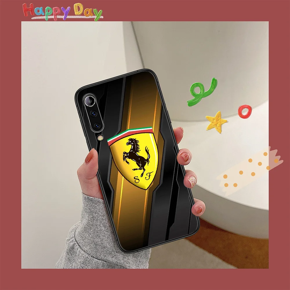 

Super Run Car Ferrari Phone Case For XIAOMI MI Note 8 9 T 10 Pro Lite SE A2 A3 POCO X M MAX 2 3 black Waterproof Trend Etui Soft