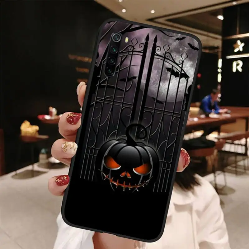 

Halloween Pumpkin Witch Case Coque Fundas Etui for Xiaomi Redmi 7 7a 8 8t 9 10 Pro Lite Note Max Mi 7 8 9se Cases Cover