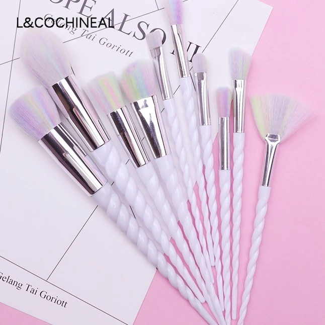 

10Pcs Makeup Brushes Tool Set Cosmetic Powder Eye Shadow Foundation Blush Blending Beauty Make Up Brush Maquiagem