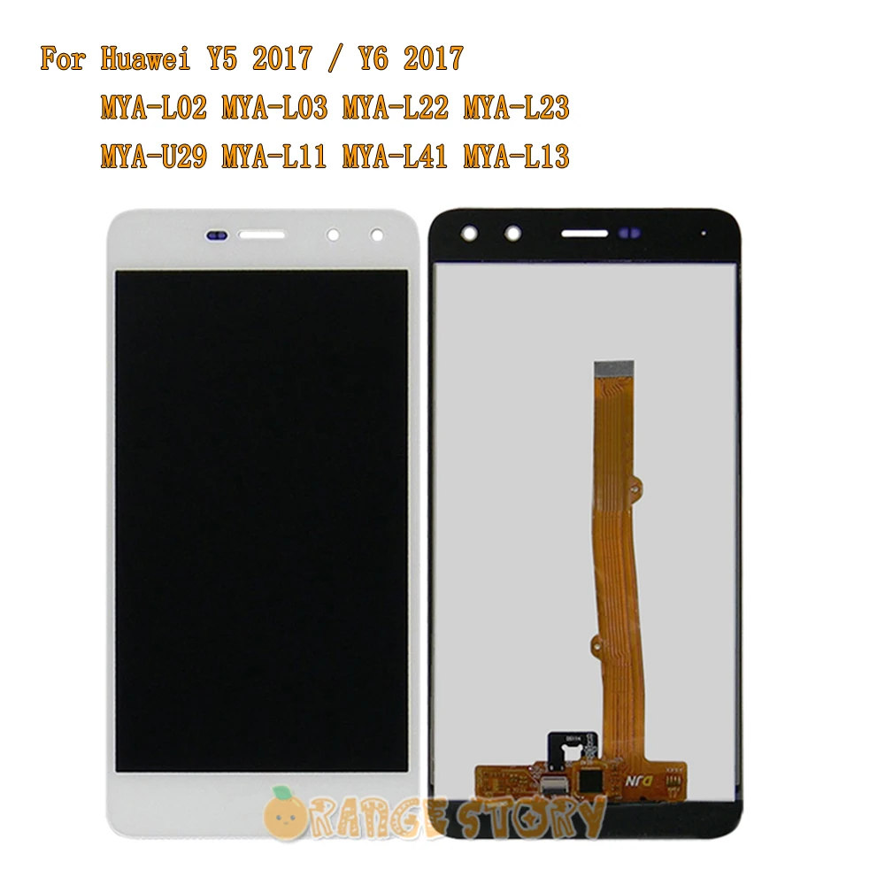 ЖК-дисплей Сенсорный экран для huawei Nova молодых 4 аппарат не привязан к оператору сотовой связи/Y6 /Y5 MYA-L11 MYA-L41 MYA-L22 MYA-U29 ЖК-дисплей Дисплей Сенсорный экран Рамка - Цвет: White No Frame