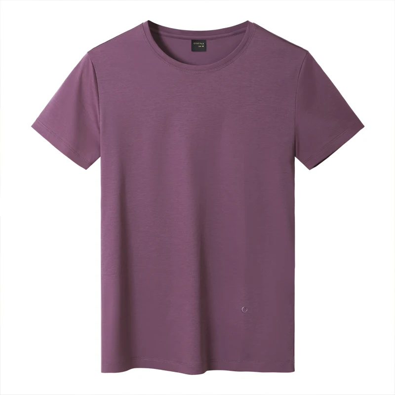 

Mercerized Cotton Men's Short Sleeve Round Neck