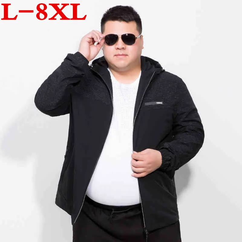 Размера плюс 8XL 7XL 6XL 5XL Новое поступление куртки для мужчин брендовая одежда на