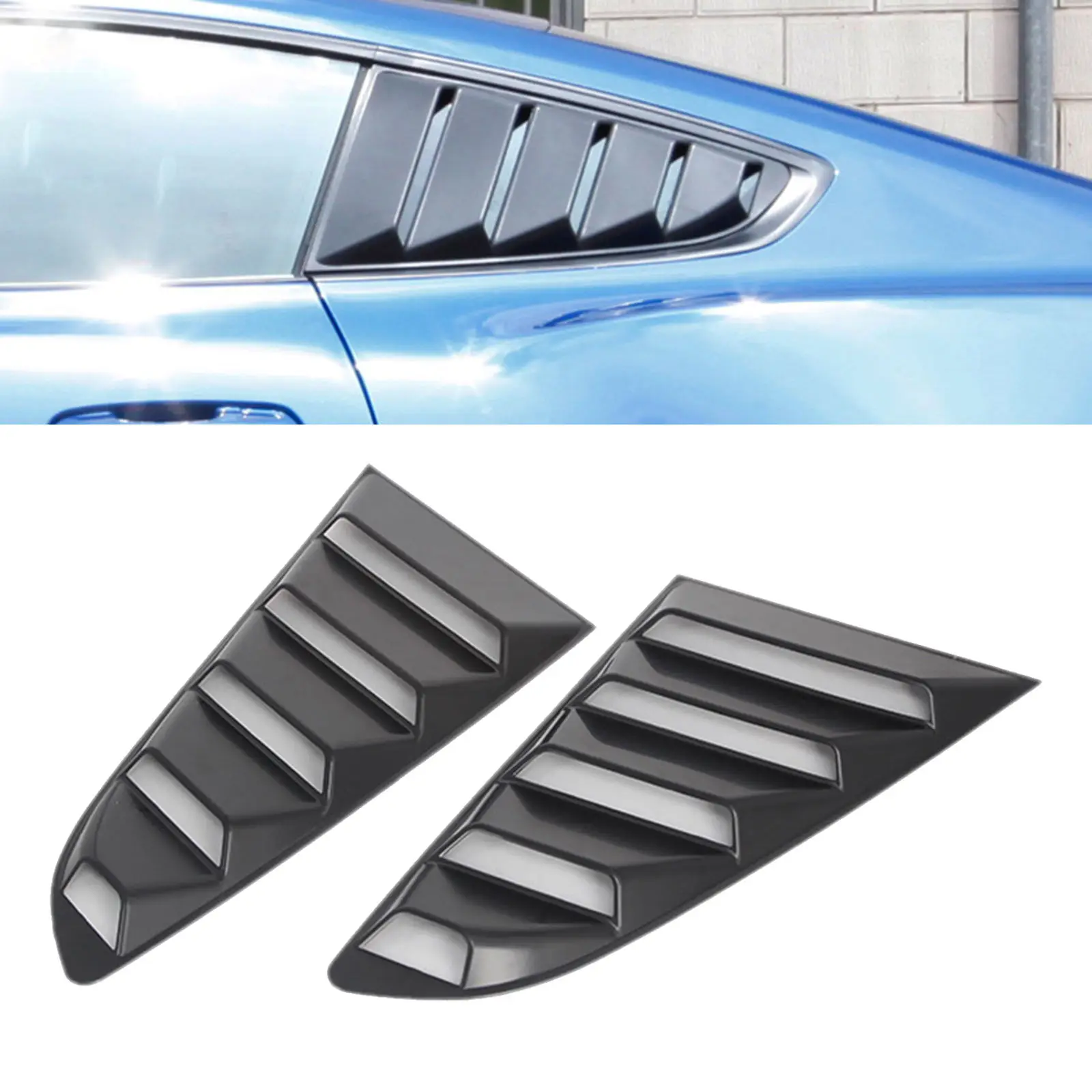 

Rear Side Window Louvers Air Vent Scoop Shades for 2015-Present