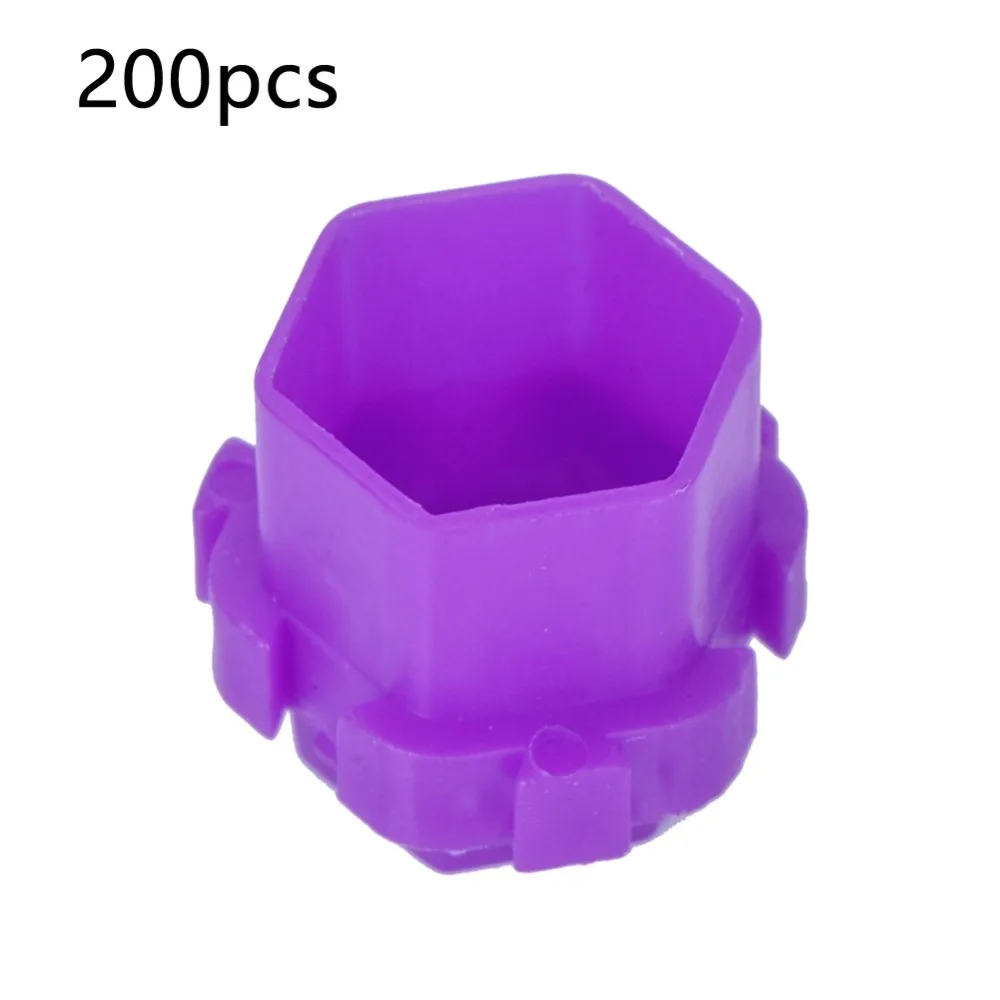 

200Pcs Colorful Tattoo Ink Cups Honeycomb Shape Pigment Holder Cups Tattoo Ink Container Mini Permanent Makeup Tattoo Supplies