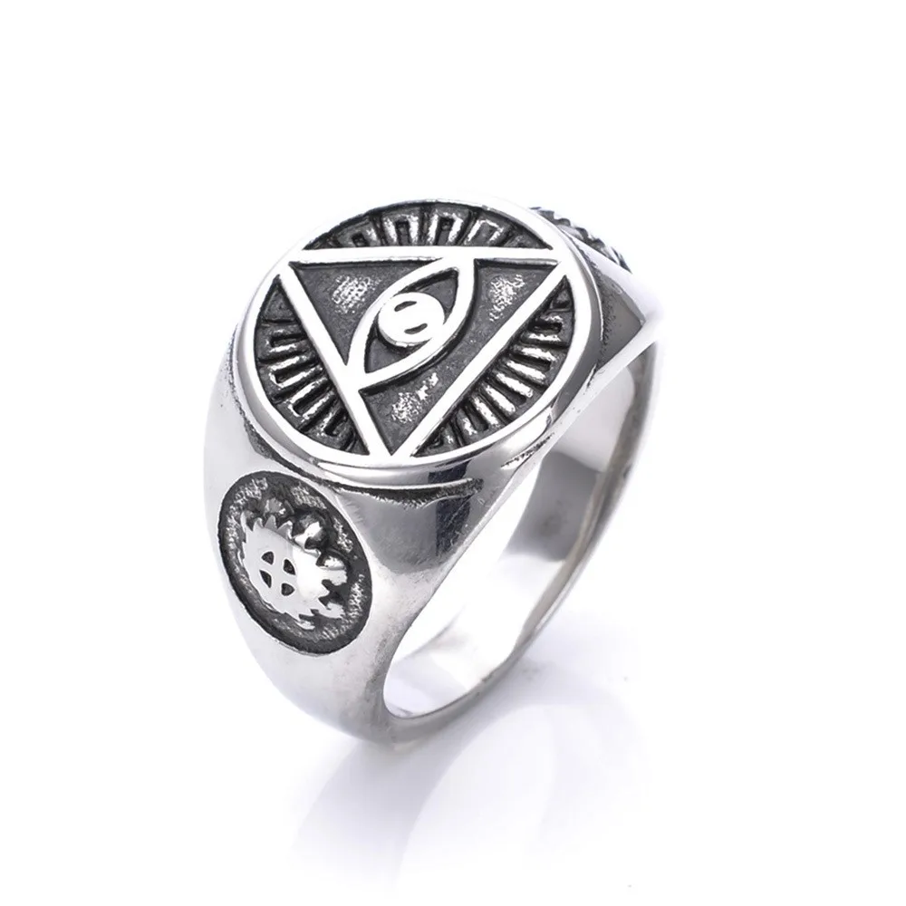 Мужское индивидуальное кольцо глаз Бога литейное