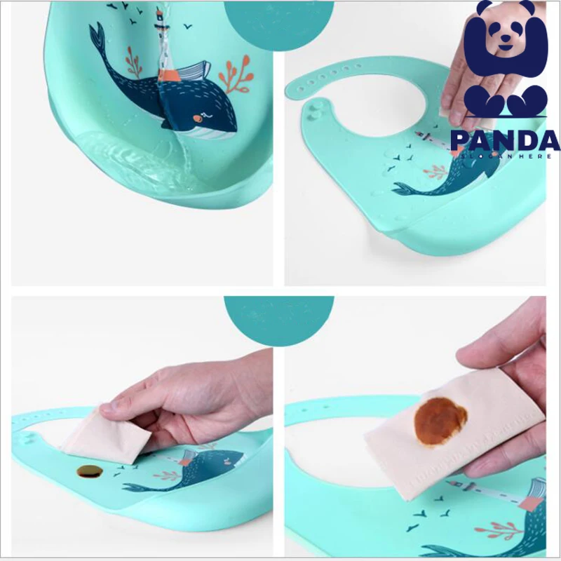 Детские нагрудники водонепроницаемый силиконовый нагрудник для кормления детей